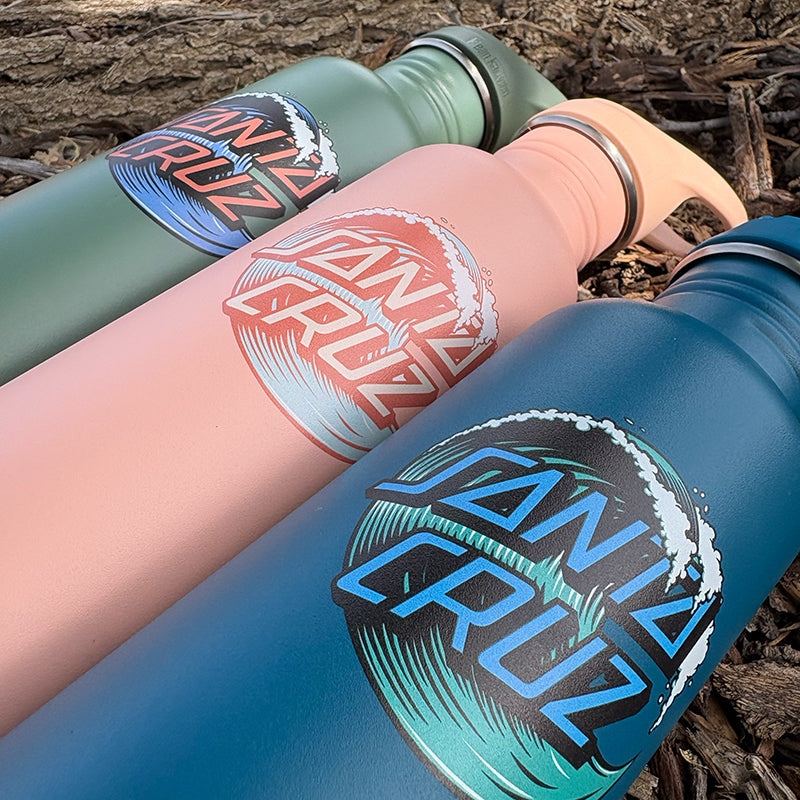 Santa Cruz graphic water bottles